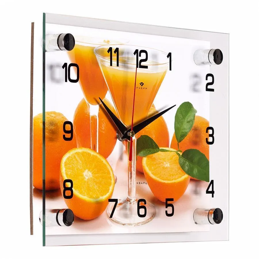 Настенные часы Рубин 2026-051 оранжевый