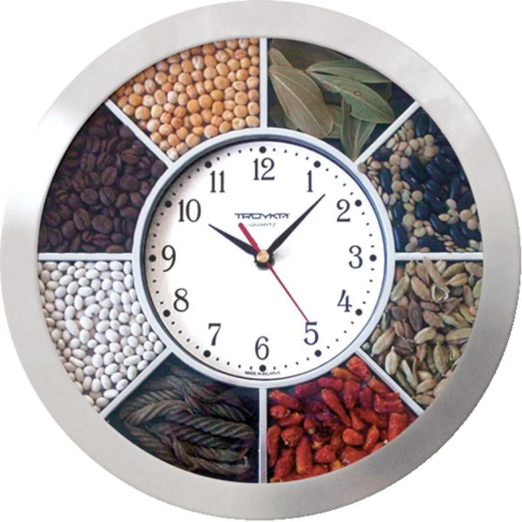 Настенные часы Troyka Специи 11170140 светлый коричневый