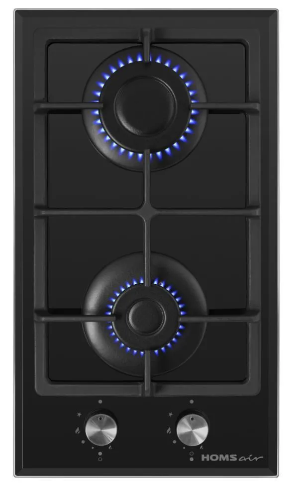 Варочная панель HOMSair HGG323GCBK (черный)(газовая варочная поверхность)