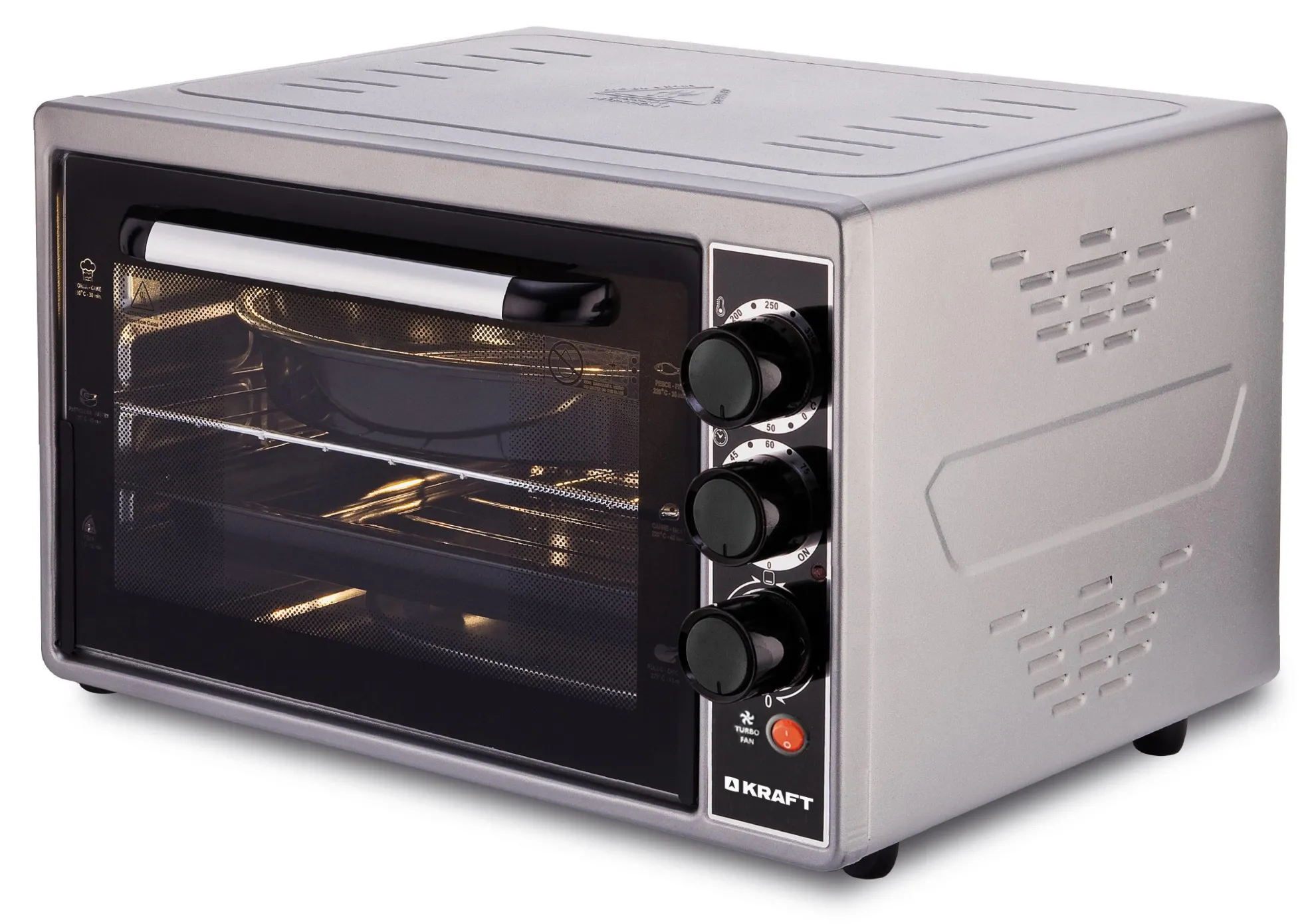 Электропечь Kraft KF-MO 4506 GR (серый)