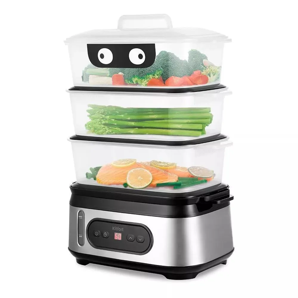 Пароварка Kitfort КТ-4082 (серебристый)