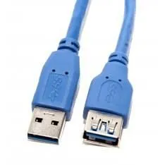 Кабель удлинительный 5BITES UC3011-010F (USB 3.0 A-USB 3.0 A) синий 1 м