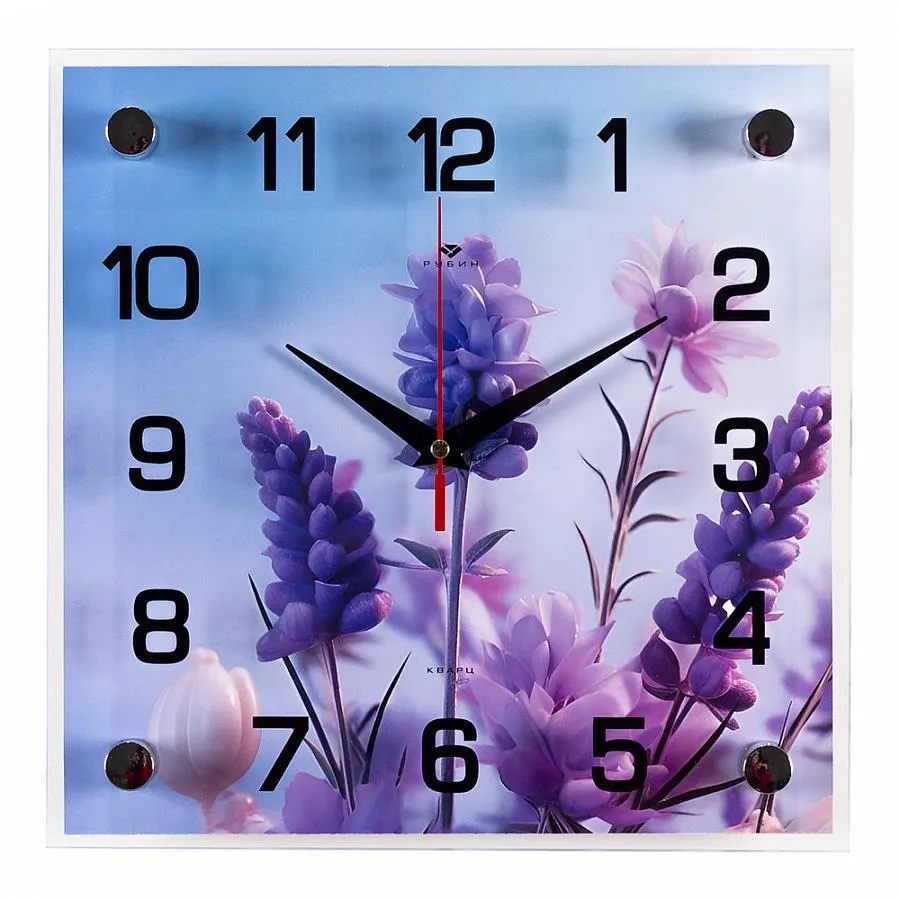 Настенные часы Рубин 2525-055 сиреневый