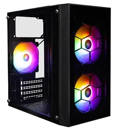 Корпус 1STPLAYER FIREBASE X1 (mATX, черный, без БП)/(X1-BK-3F1) Корпус 1STPLAYER FIREBASE X1 (mATX, черный, без БП)/(X1-BK-3F1)