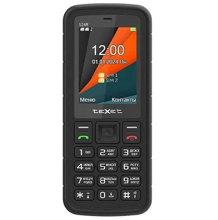 Мобильный телефон teXet TM-524R,черный