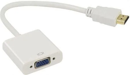 Переходник VCOM CG558 HDMI-VGA (белый) (0,15 м) Переходник VCOM CG558 HDMI-VGA (белый) (0,15 м)