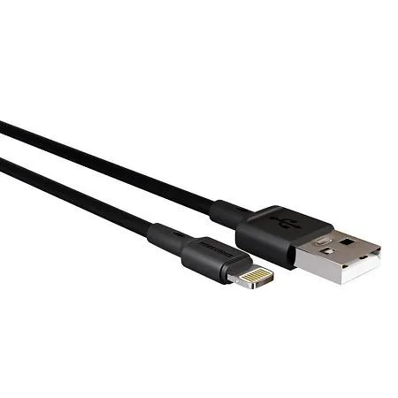 Кабель соединительный More Choice K14i (USB 2.0 A-Lightning 8P) черный 1 м Кабель соединительный More Choice K14i (USB 2.0 A-Lightning 8P) черный 1 м