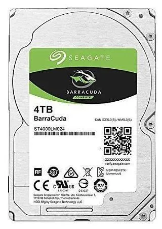 Жесткий диск 2.5" 4000 ГБ Seagate ST4000LM024 , 5400 rpm, 128 МБ Жесткий диск 2.5" 4000 ГБ Seagate ST4000LM024 , 5400 rpm, 128 МБ