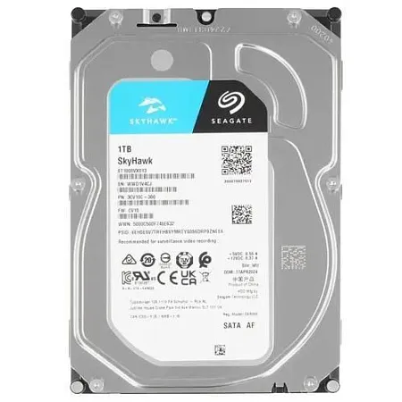 Жесткий диск 3.5" 1000 ГБ Seagate SkyHawk, 5400 rpm, 256 МБ