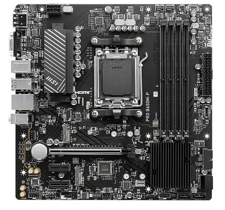 Материнская плата AM5 MSI PRO B650M-P Материнская плата AM5 MSI PRO B650M-P