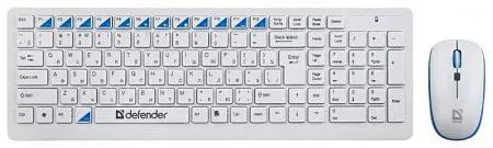Комплект клавиатура и мышь Defender Skyline 895 Nano White USB Комплект клавиатура и мышь Defender Skyline 895 Nano White USB