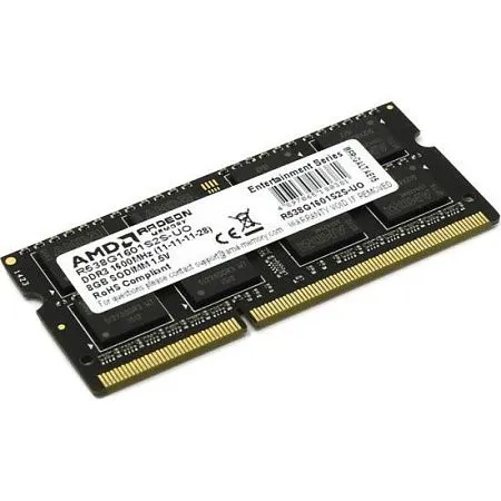 Оперативная память 8 GB DDR3 AMD R538G1601S2S-U (12800 МБ/с, 1600 МГц, CL11)