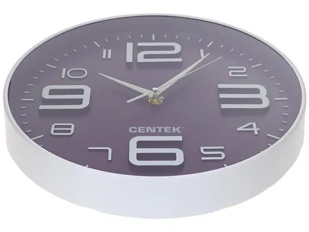 Настенные часы CENTEK CT-7101 фиолетовый/белый