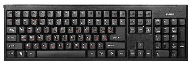Клавиатура Sven Standard 303 Power (USB + PS/2), (черный)