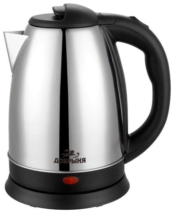 Электрический чайник Добрыня DO-1222 серебристый/черный ()