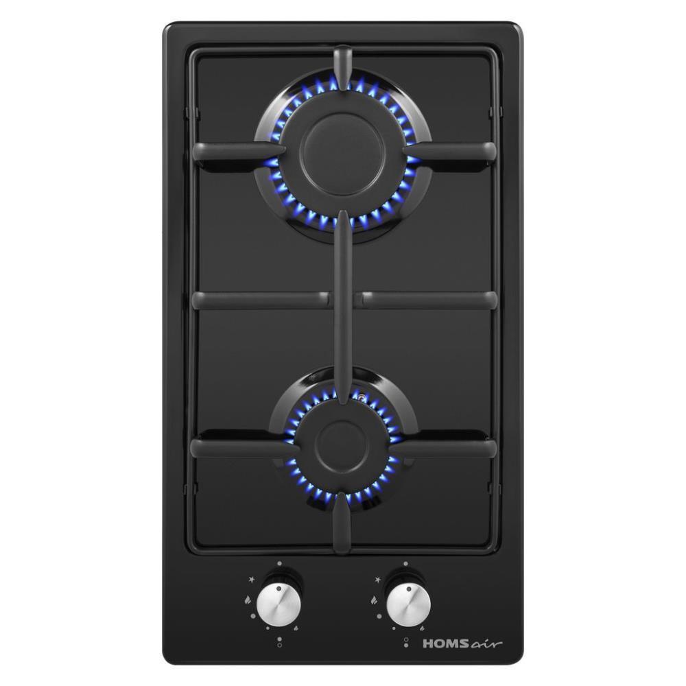 Варочная панель HOMSair HGE323GCBK (черный)(газовая варочная поверхность)
