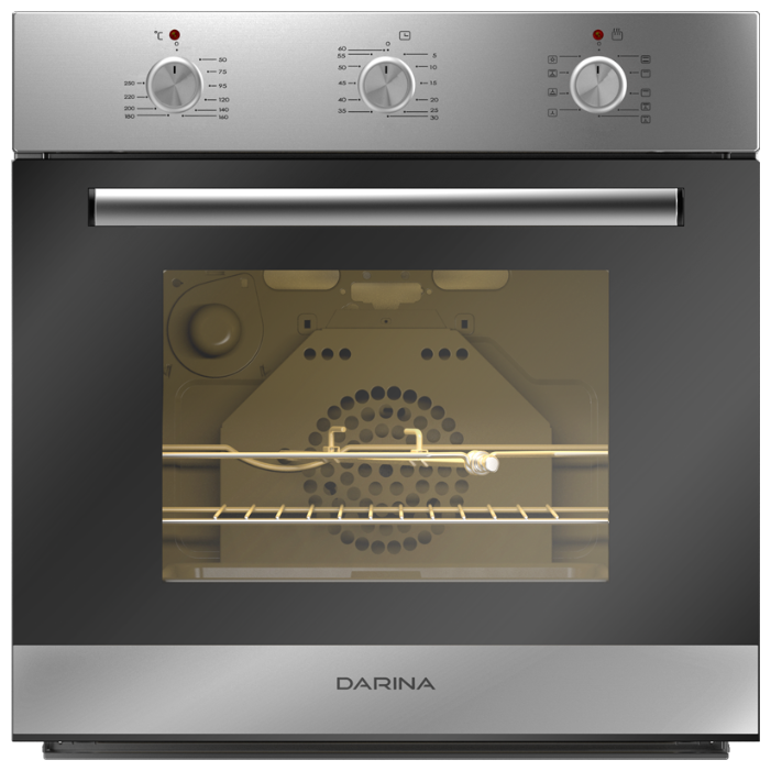 Духовой шкаф Дарина 1U5 BDE112 707 X3 (чёрный, серебристый)