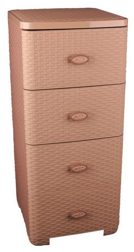 Комод АЛЬТЕРНАТИВА М2434 "Плетенка" какао