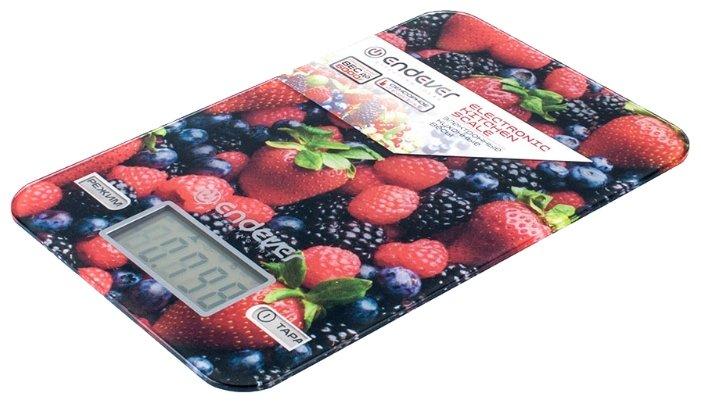 Весы кухонные Endever KS-528 (красный, синий, черный)