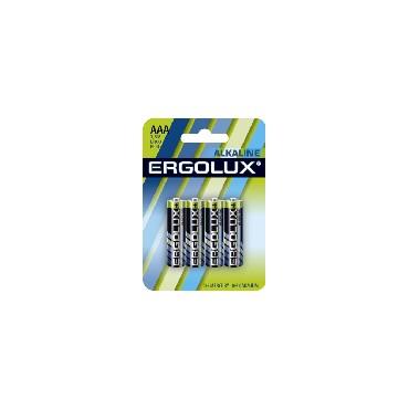 ERGOLUX (11744) LR03 ALKALINE BL-4 (LR03 BL-4, батарейка,1.5В)