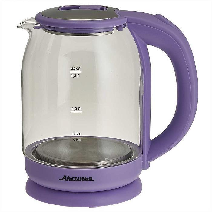 Электрический чайник Аксинья КС-1018 (сиреневый)