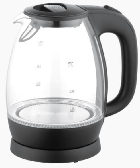 Электрический чайник Renova KT17G-08B (прозрачный, черный)