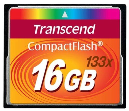 Карта памяти Transcend Compact Flash  16 Гб  (TS16GCF133)