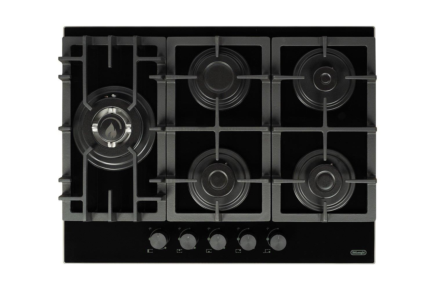 Варочная панель DeLONGHI Germana 7GW NB (черный)(газовая варочная поверхность)
