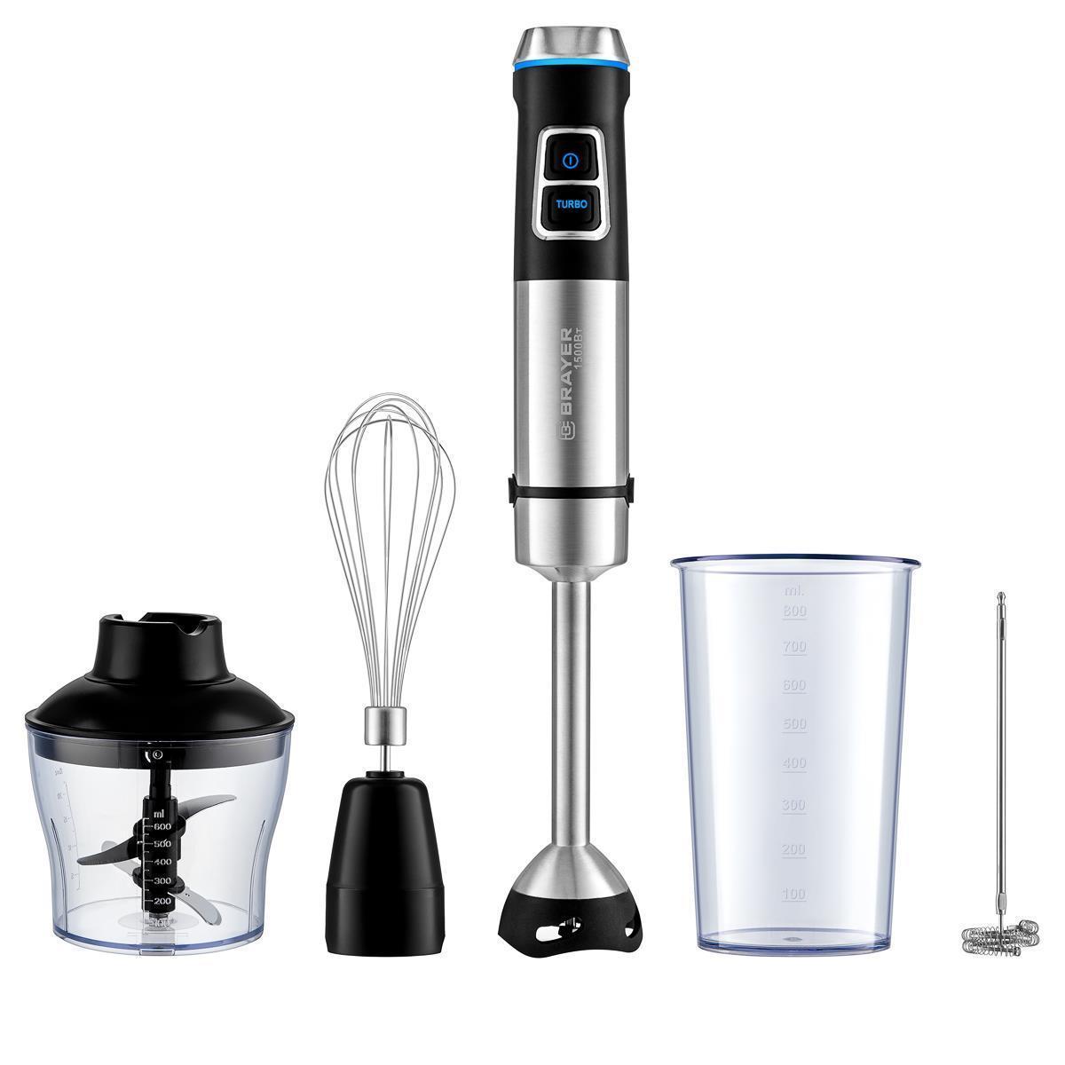 Блендер Brayer BR1257 (черный, стальной)