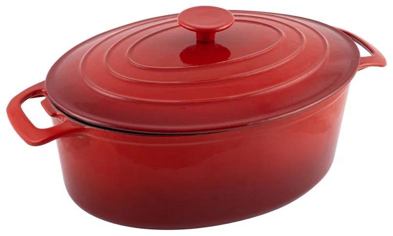 MALLONY OCE-32 кастрюля "УТЯТНИЦА" 5,9л чугун (985037)