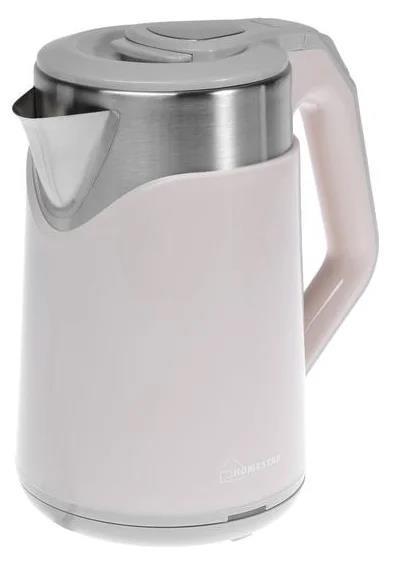 Электрический чайник HOMESTAR HS-1019 (розовый, серебристый)
