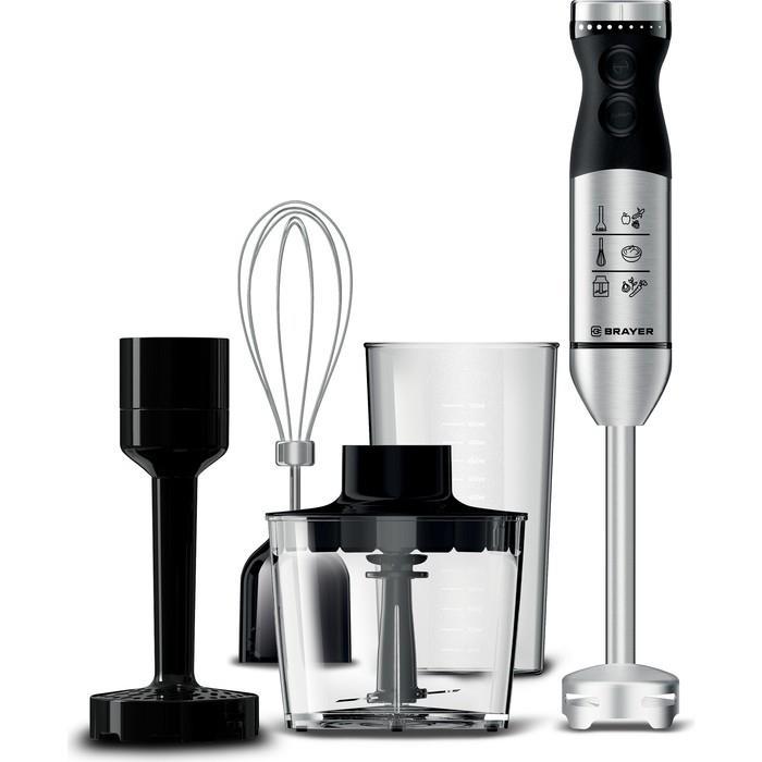 Блендер Brayer BR1244 (серебристый, черный)