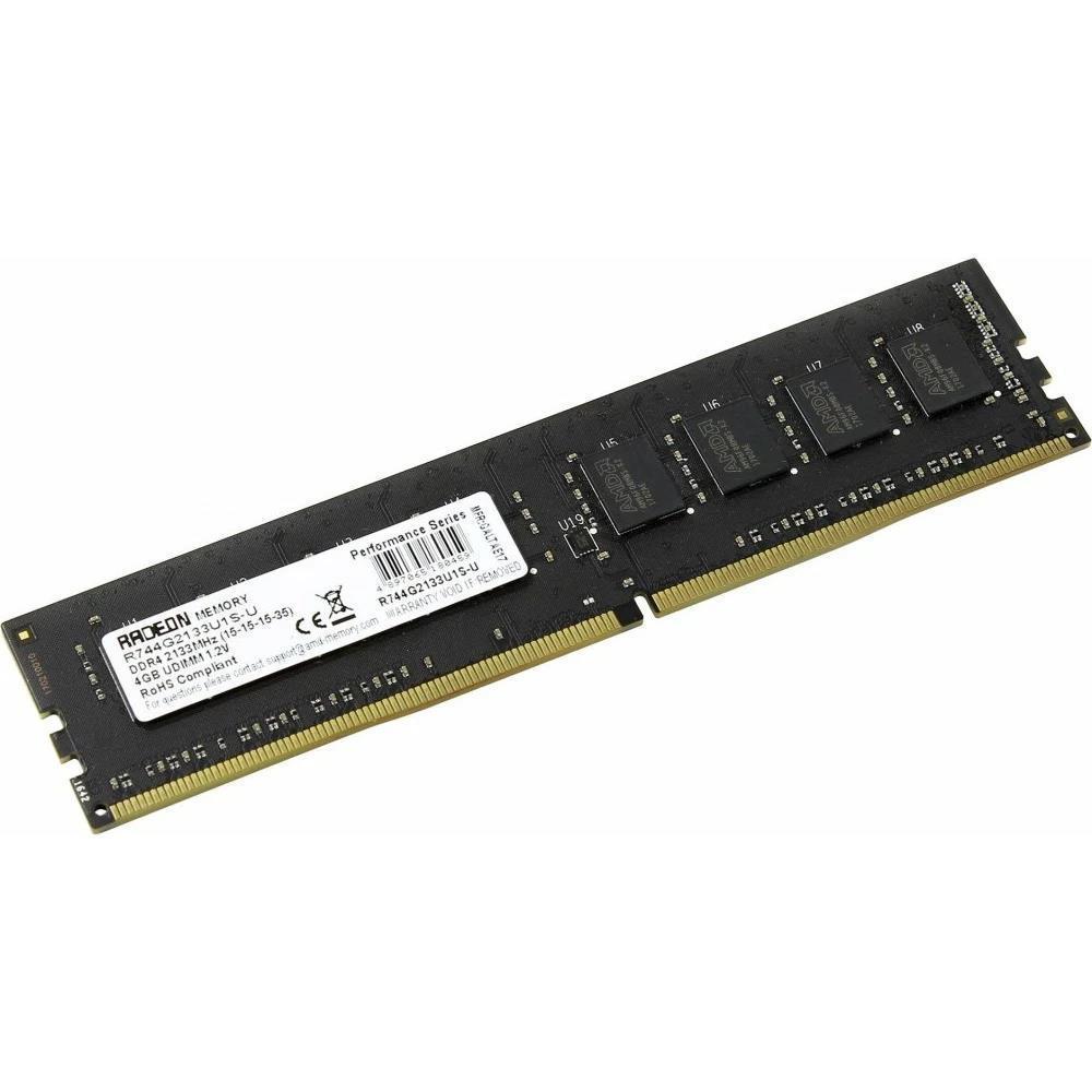 Оперативная память 4 GB DDR4 AMD R744G2133U1S-U (17000 МБ/с, 2133 МГц, CL15)