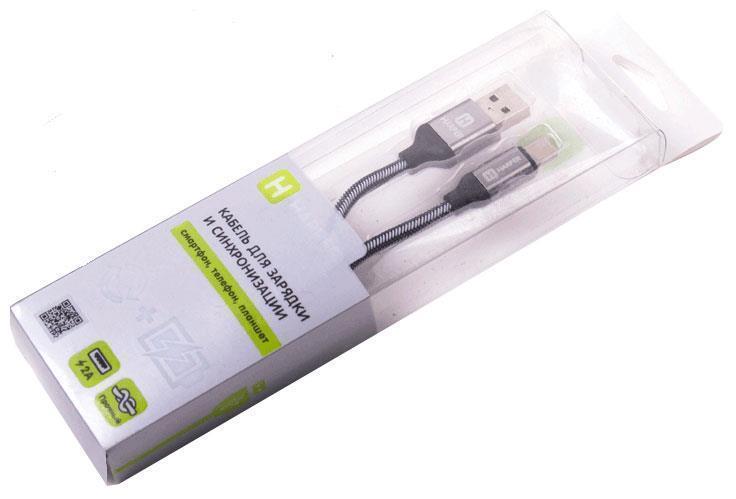 Кабель соединительный Harper BRCH-710 (USB 2.0 A-USB 3.0 C) серебристый 1 м