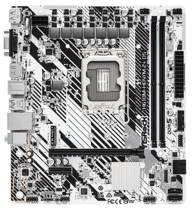 Материнская плата LGA 1700 ASRock H610M-HDV/M.2+ D5