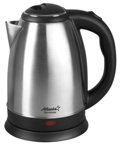 Электрический чайник Atlanta ATH-2431 (черный, серебристый)