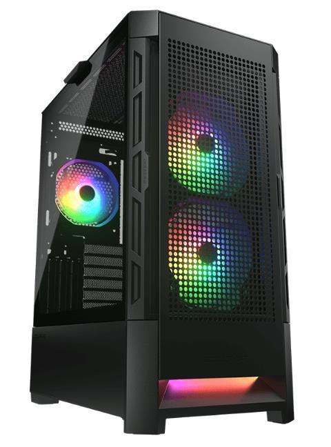 Корпус Cougar Airface RGB (mATX, ATX, Mini-ITX, EATX, SSI CEB, черный, без БП)/()