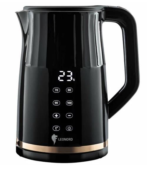 Электрический чайник Leonord LE-1510 (золотистый, черный)