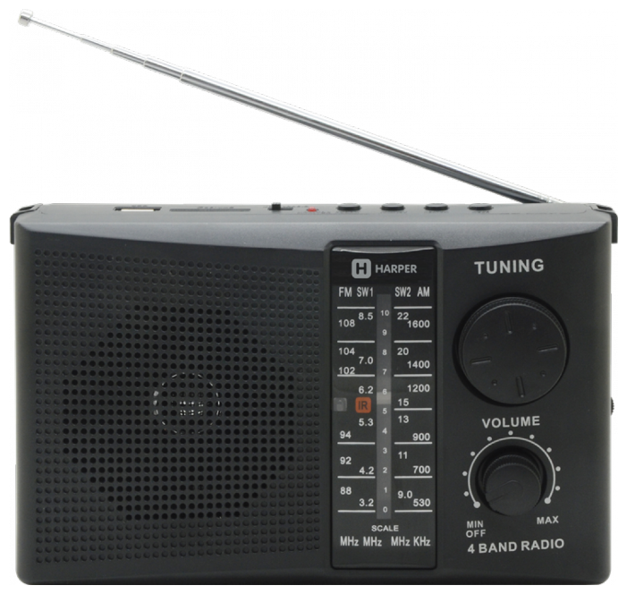 Радиоприемник Harper HDRS-288 черный