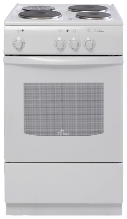 Плита De luxe 5003.17экр,белый