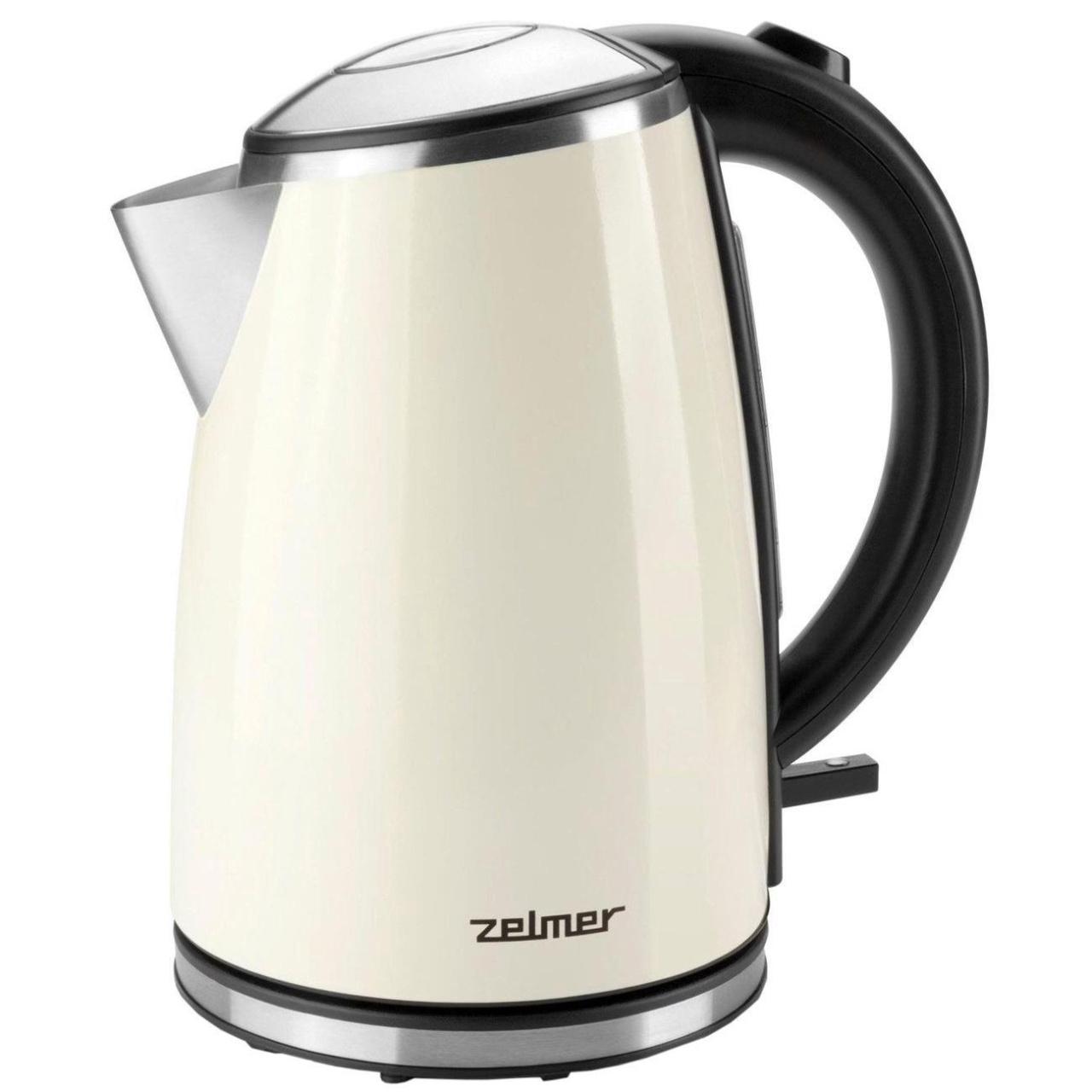 Электрический чайник Zelmer ZCK1274E ECRU (бежевый, черный)