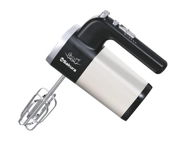 Миксер Sakura SA-6329SBK (черный, серебристый)