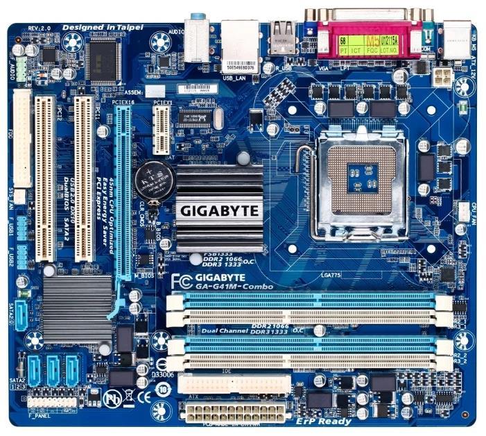 Материнская плата LGA775 GIGABYTE GA-G41M-COMBO-GQ