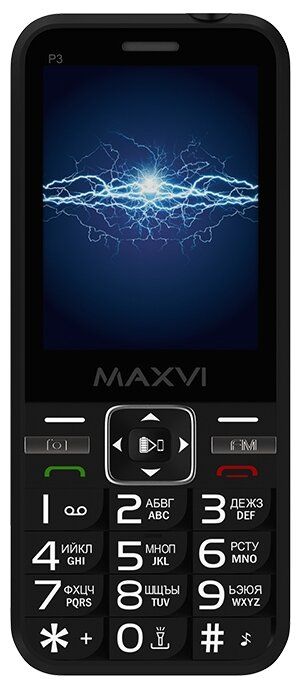 Мобильный телефон MAXVI P3,черный