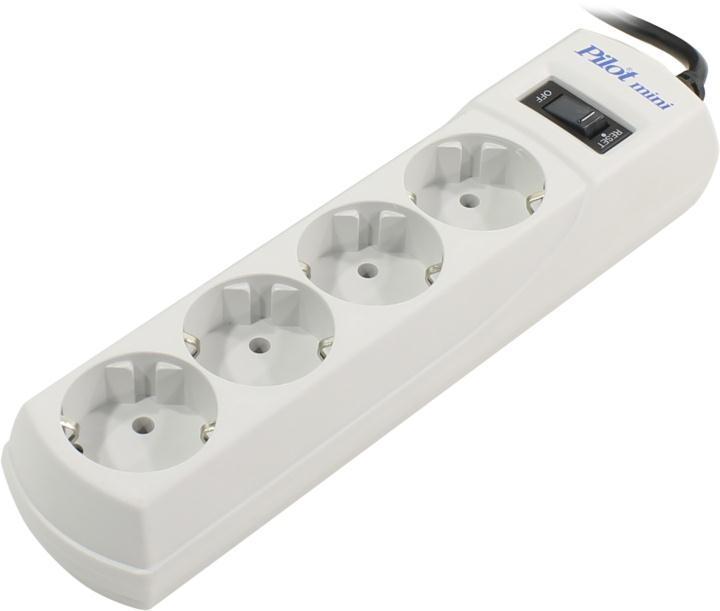 Сетевой фильтр Pilot Mini 1,8 м, белый