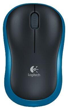 Мышь Logitech M185 (USB,синий)/(910-002239)