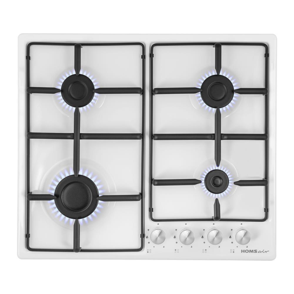 Варочная панель HOMSair HGE643WH (белый)(газовая варочная поверхность)