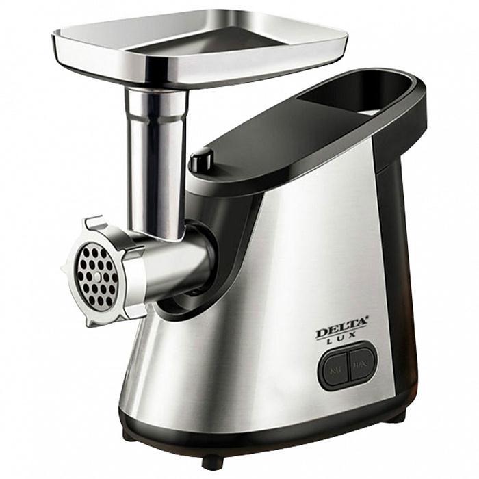 Мясорубка DELTA LUX DE-600M (серебристый, черный)