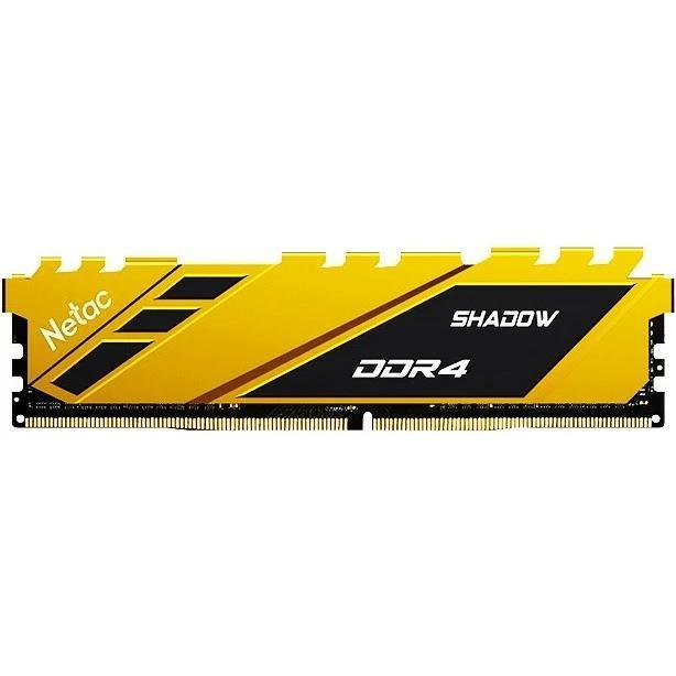 Оперативная память 8 GB DDR4 NETAC Shadow Yellow (28800 МБ/с, 3600 МГц, CL18)