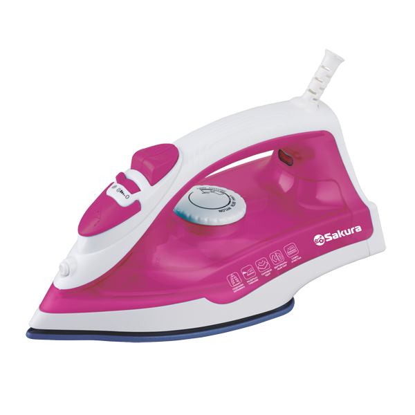 Утюг Sakura SA-3062CP (белый, пурпурный)